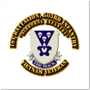 1st Battalion, 503rd Infantry (Airborne Infantry) without SVC Ribbon Posters and Art